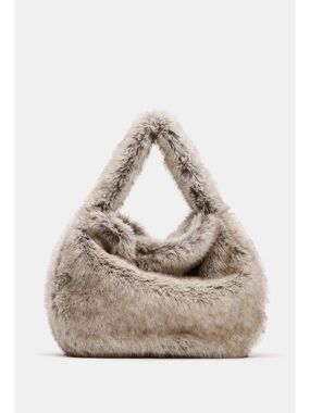 Maxi Faux Fur Bucket Bag